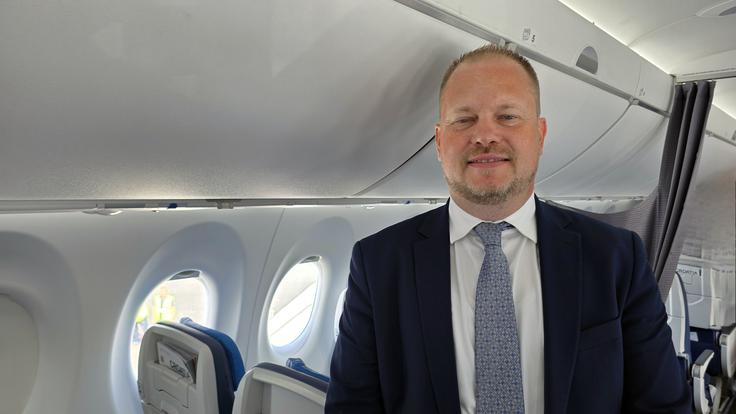 Direktor komercialnih poslov družbe Croatia Airlines Slaven Žabo: "Slovenija je za nas zelo pomembna."  | Foto: Srdjan Cvjetović