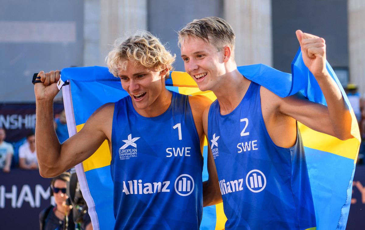 David Ahman in Jonatan Hellvig | David Ahman in Jonatan Hellvig sta evropska prvaka v odbojki na mivki. | Foto Guliverimage