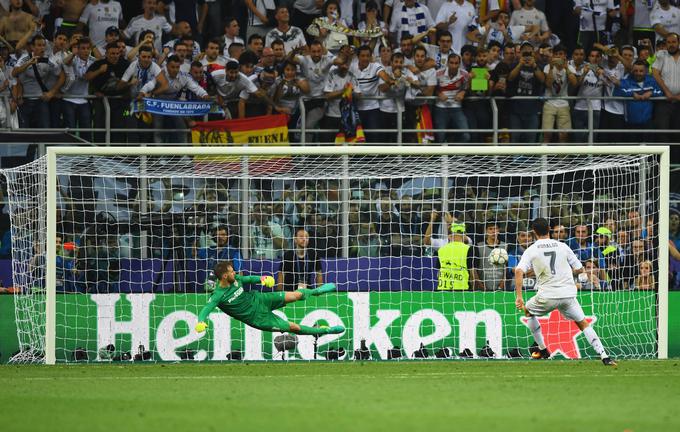 Cristiano Ronaldo je Janu Oblaku zabil zmagoviti gol. | Foto: Getty Images