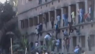 Starši dijakom s plezanjem po stenah skozi okna poskušali dostaviti rešitve izpitov (video)