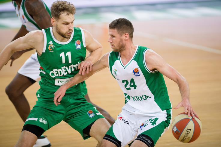 Že v prvem krogu se bosta v Stožicah pomerila Cedevita Olimpija in Krka. | Foto: Saša Pahič Szabo/Sportida