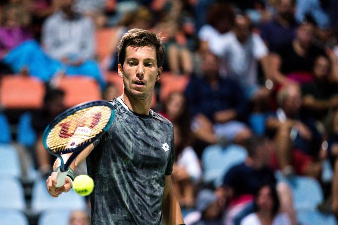 Aljaž Bedene je za prvi niz potreboval 54 minut. | Foto: Vid Ponikvar/Sportida