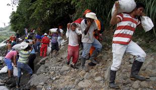 Nesreča v rudniku zlata v Kolumbiji: številni ujeti pod zemljo
