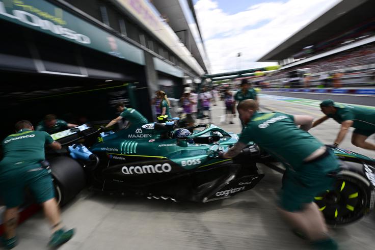 Felipe Drugovich je za en trening zamenjal Fernanda Alonsa. | Foto: Reuters