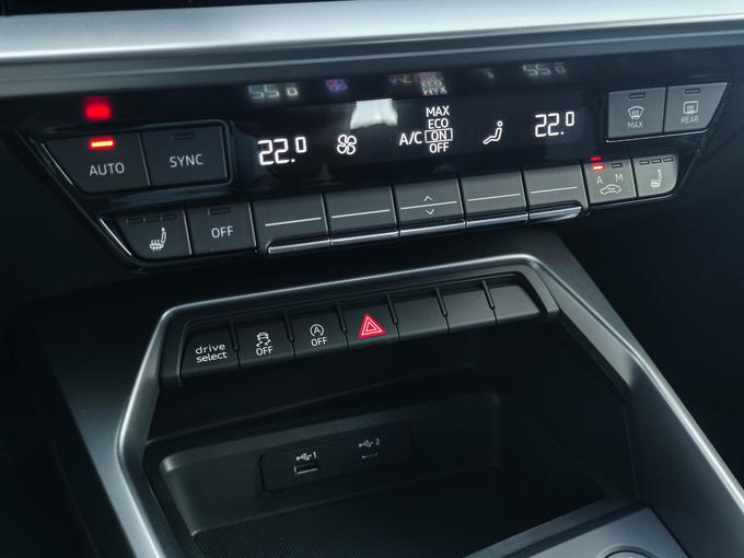 Pri Audiju so ohranili fizična stikala za klimatsko napravo. | Foto: Audi