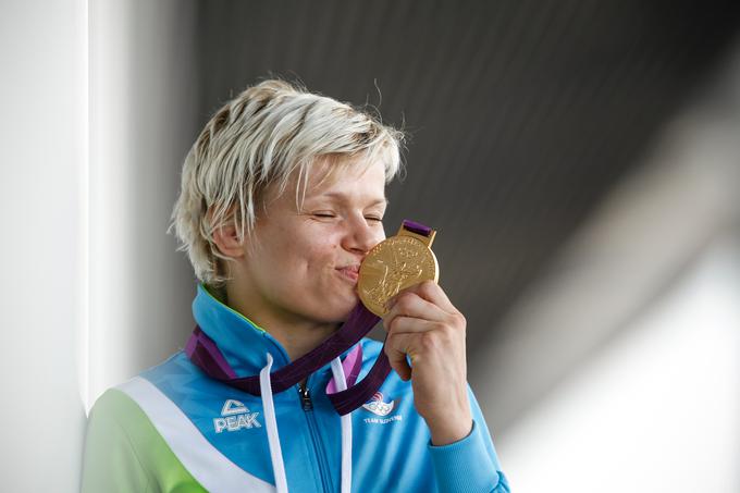 Urška Žolnir je pod mentorstvom Marjana Fabjana v Lonodnu leta 2012 postala olimpijska prvakinja. | Foto: Stanko Gruden, STA