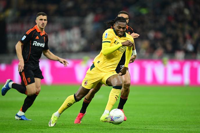 AC Milan Rafael Leao | AC Milan je tokrat igral v rumenih dresih. Za izenačenje na 1:1 je zabil Rafael Leao. | Foto Reuters