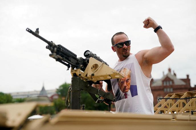 Vojaška parada v ZDA | Aktivnosti ob 250. obletnici ustanovitve ameriške vojske potekajo že od dopoldanskih ur. | Foto Reuters