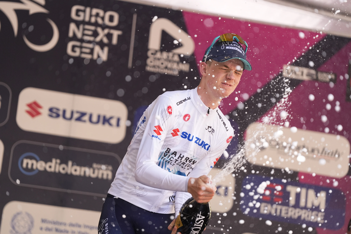 Jakob Omrzel Giro d'Italia Next Gen 2025 | Za Jakoba Omrzela, najboljšega mladega kolesarja na Giru za kolesarje do 23 let, je danes zelo pomembna etapa. | Foto LaPresse