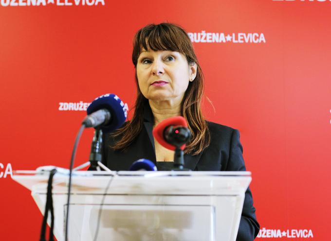 Violeta Tomić, poslanka Levice, je potezo SDS označila za premeteno piar akcijo. | Foto: STA ,
