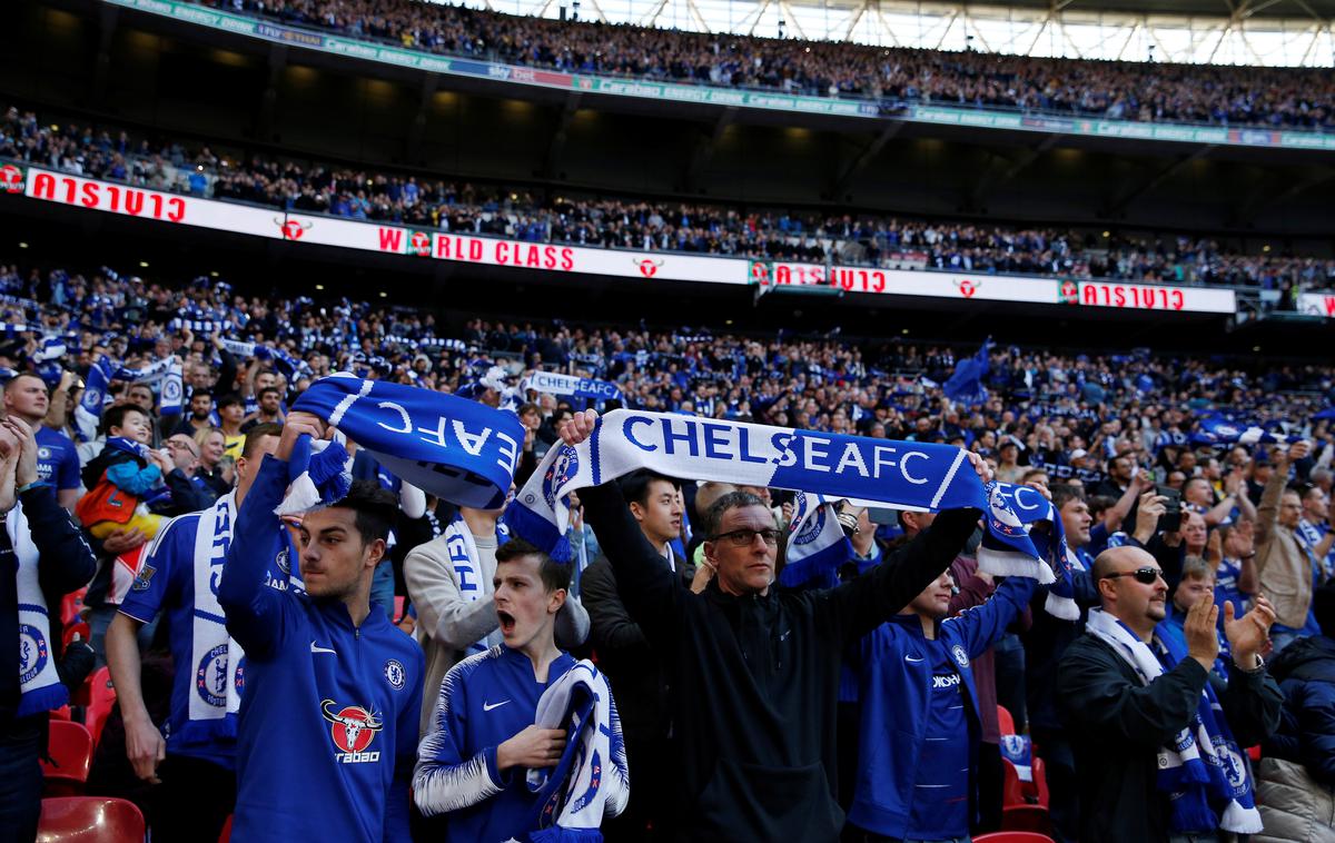 Chelsea Navijači Wembley | Chelsea ne bo izkoristi vseh vstopnic za sobotni finale. | Foto Reuters