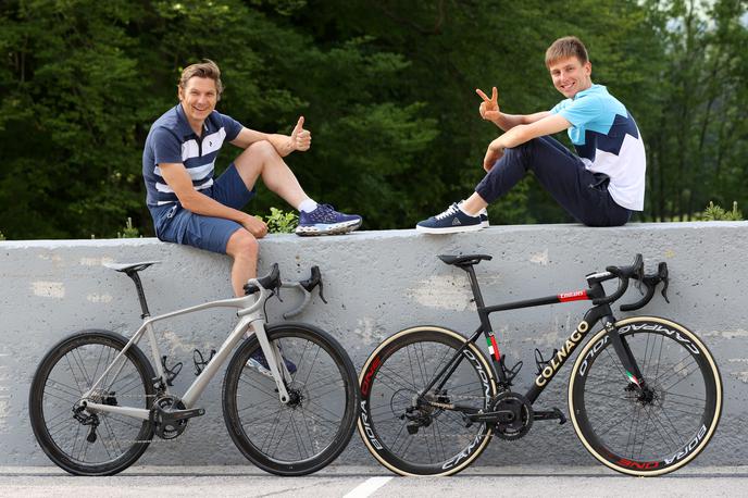 Andraž Vehovar in Tadej Pogačar | Andraž Vehovar in Tadej Pogačar pred olimpijskimi igrami v Tokiu leta 2021. | Foto Aleš Fevžer