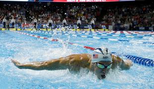 Phelps najboljši tudi na 100 metrov delfin