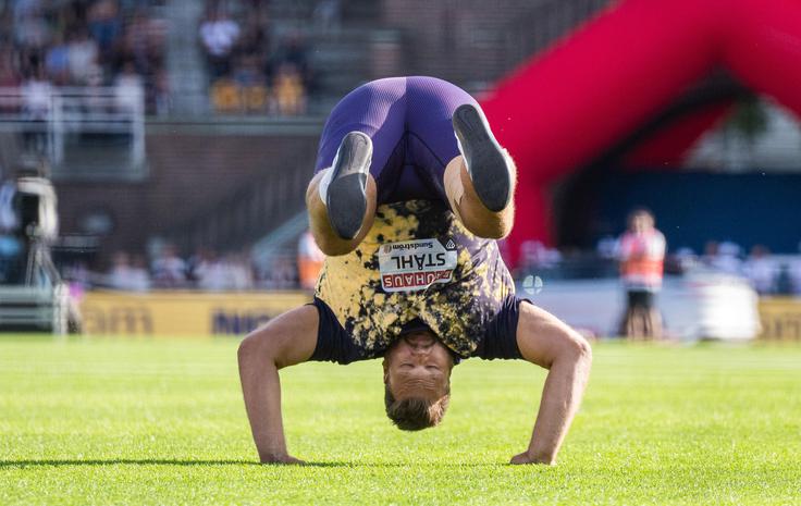 Takole je zmago proslavljal Daniel Stahl. | Foto: Guliverimage
