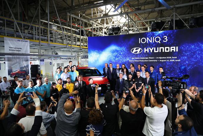 Zadovoljni Turki: Hyundai je tam začel proizvodnjo ioniqa 3 za evropske kupce