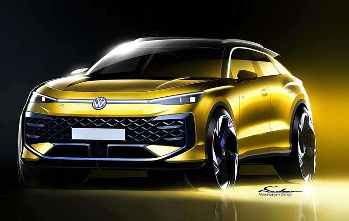 Volkswagen T-roc | Pogled na skico sprednjega dela novega T-roca. | Foto Volkswagen