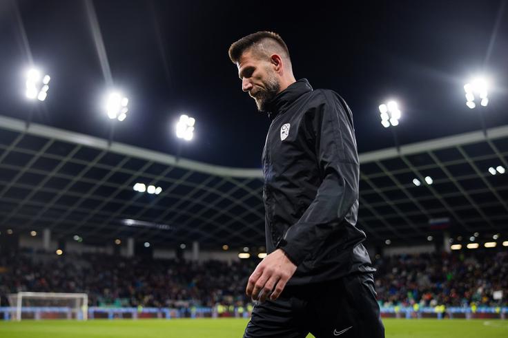 Boštjan Cesar je še četrtič nadomeščal Matjaža Keka na selektorskem stolčku in dočakal prvo reprezentančno zmago. Pred tem je Slovenija trikrat remizirala (0:0 na Norveškem, 2:2 s Srbijo v Ljubljani in nedavno 2:2 na Malti). | Foto: Grega Valančič/www.alesfevzer.com