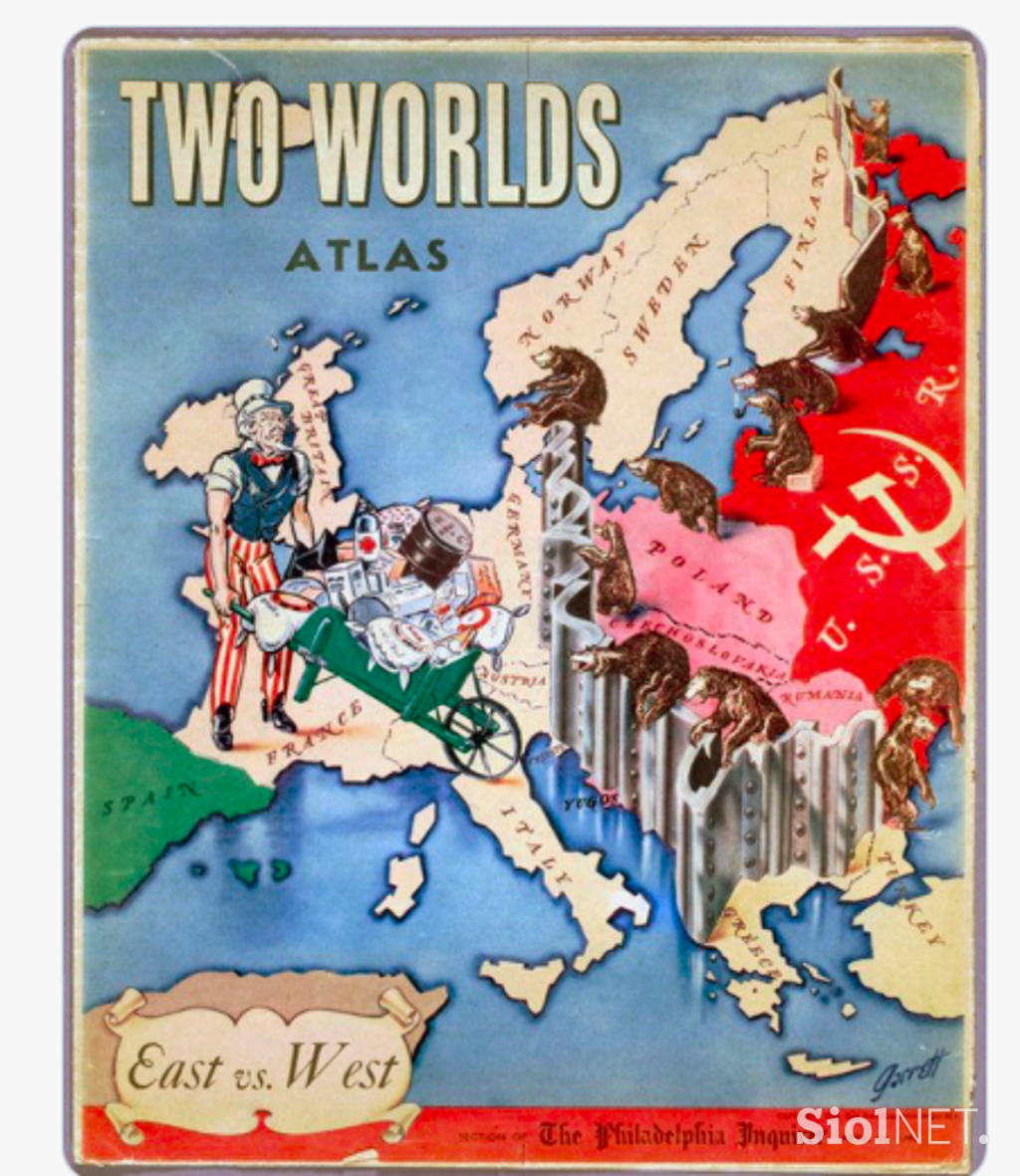 Ameriška karikatura iz leta 1948