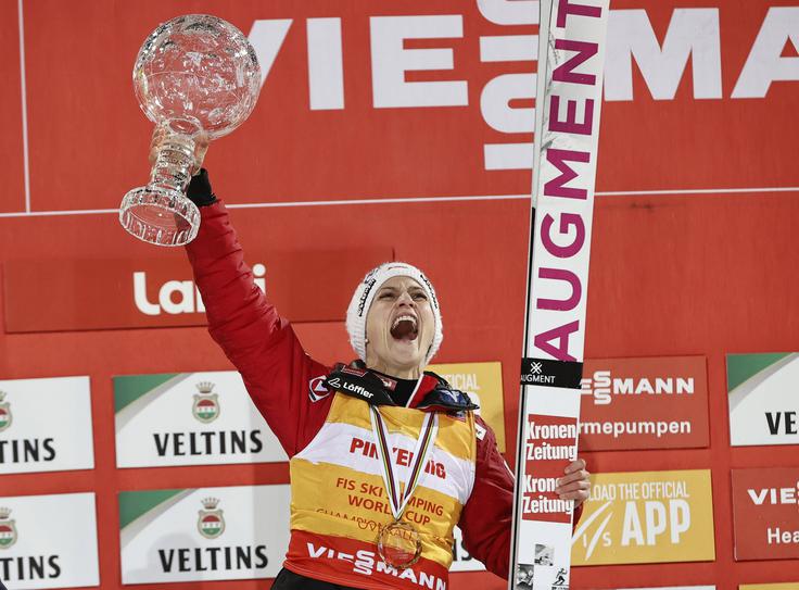 Eva Pinkelnig je osvojila kristalni globus. | Foto: Guliverimage/Vladimir Fedorenko