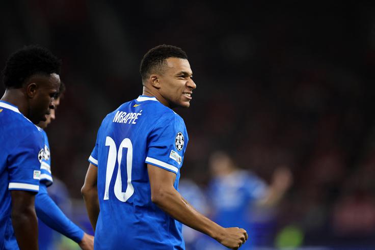 Kylian Mbappe je zabil vse štiri gole za Real. | Foto: Reuters