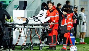 Huda poškodba ljubljenca navijačev Mure