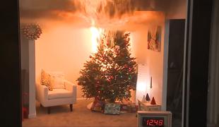 Ko božično drevo preveč zažari #video