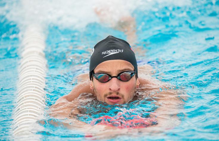 Martin Bau je zmagal na 400 m prosto, pa tudi na 200 in 800 m prosto, dober izid pa je dosegel še na 1500 m prosto. | Foto: Vid Ponikvar