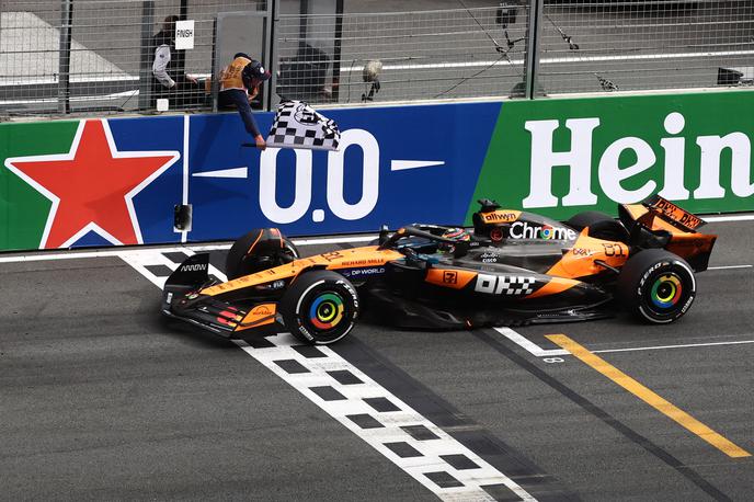 Zandvoort Oscar Piastri McLaren |  Oscar Piastri je ob svoji sedmi zmagi letos v Zandvoortu dosegel tudi dirkaški grand slam. | Foto Reuters