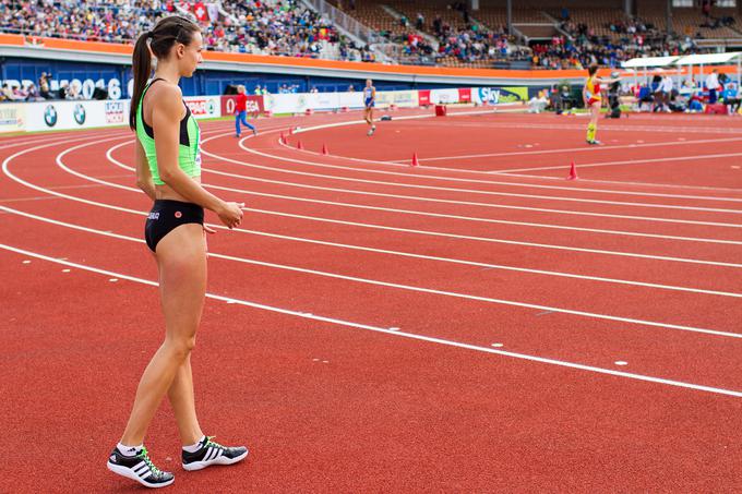 Maruša Černjul pred uspešnim poskusom na 189 centimetrih, ki ji je prinesel prvi finale na velikih tekmovanjih. | Foto: Peter Kastelic