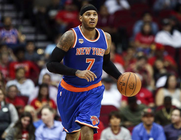 Carmelo Anthony je moral tekmo končati predčasno. | Foto: Reuters