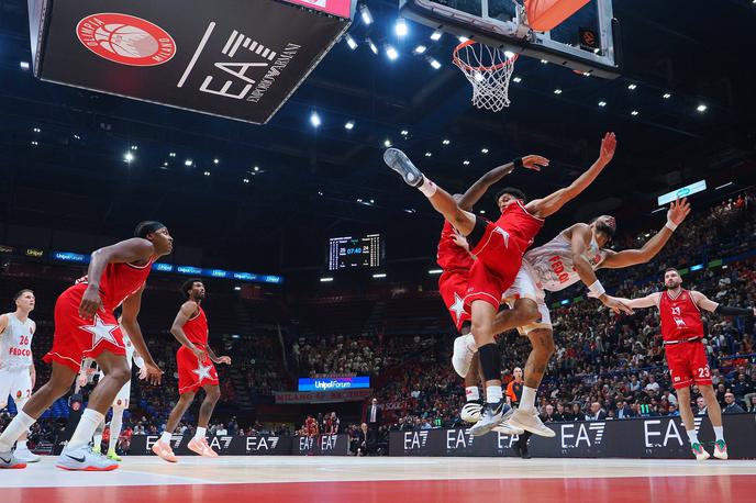 Olimpia Milano | Milanska Olimpia je brez slovenskega pridiha izgubila z Monacom. | Foto Guliverimage