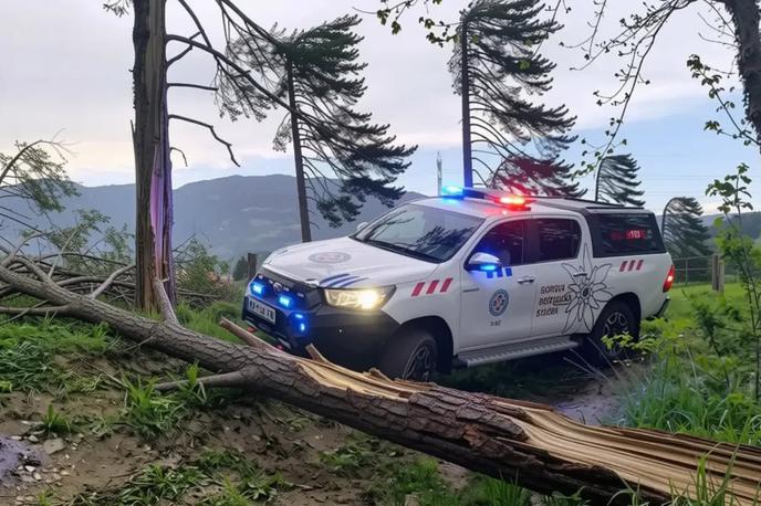 GRS Tržič vetrolom | Foto GRS Tržič