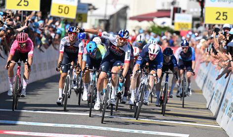 Prvi kolesarski sprint s tremi Slovenci dobil Meeus