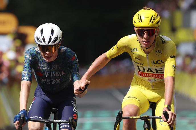 Jonas Vingegaard & tadej Pogačar, TDF 2024 | "Tako dominantnega leta še nismo videli," pravi Johan Bruyneel. | Foto Reuters