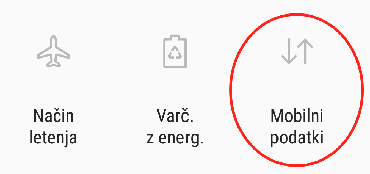 Zaščitite se lahko tako, da ob neuporabi omenjenih aplikacij mobilno internetno povezavo (4G oziroma LTE) izklopite oziroma ob vsakem prenehanju uporabe ene od omenjenih aplikacij to onemogočite z zgoraj opisanim postopkom. Siva ikona za mobilne podatke pomeni, da so izklopljeni. | Foto: Matic Tomšič
