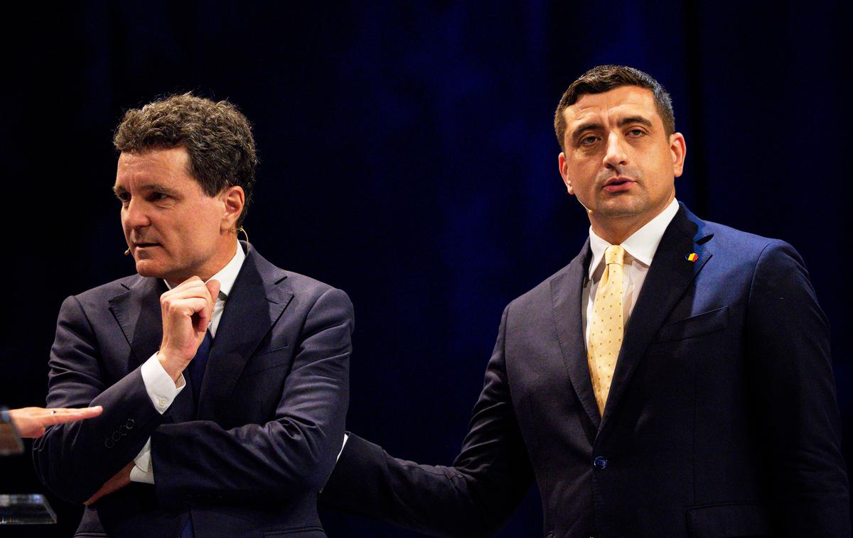 George Simion în Nicușor Dan | Po vzporednih volitvah je Nicusor Dan (levo) premagal Georgeja Simiona. | Foto Guliverimage