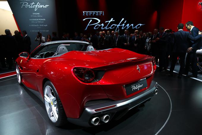 Portofino je roadster s pomično streho, ki ga poganja motor V8 z močjo 600 "konjev". | Foto: Reuters
