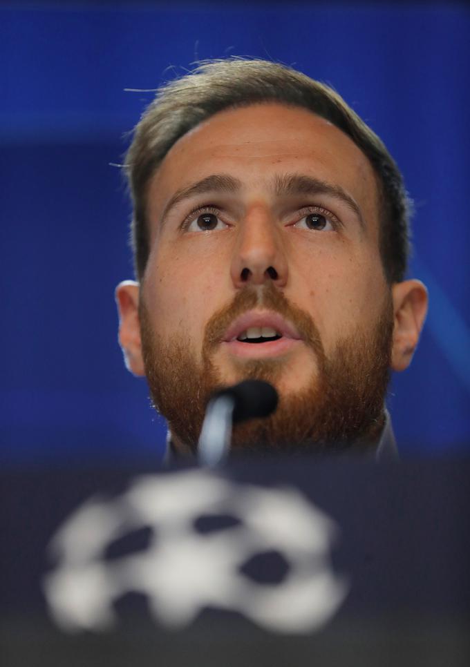 Slovenski reprezentant bo danes zadovoljen, če bo zadržal mrežo nedotaknjeno. Lani je Atletico v prvi tekmi osmine finala z 2:0 premagal Juventus. | Foto: Reuters