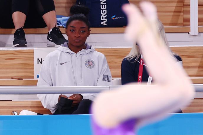 Simone Biles | Simone Biles je odpovedala nastop tudi v finalu parterja. | Foto Reuters