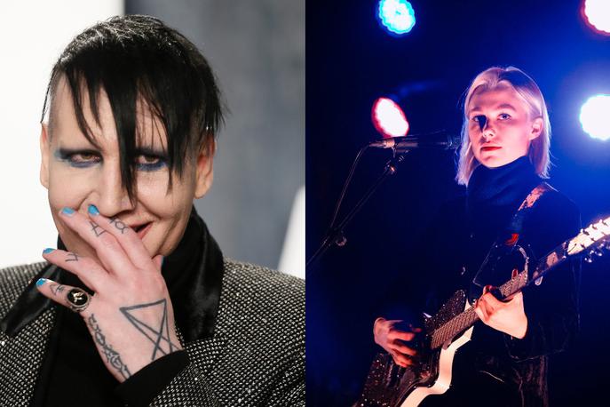 Marilyn Manson | "Eno sobo je poimenoval 'soba za posilstvo', kar se mi je zdela kot grozna in nezrela šala. Prenehala sem biti njegova oboževalka," je razkrila glasbenica Phoebe Bridgers. | Foto Guliver Image