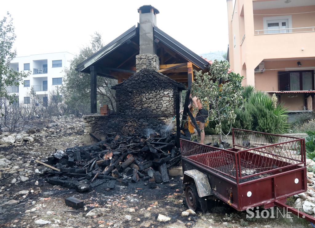 Posledice požara v Dalmaciji