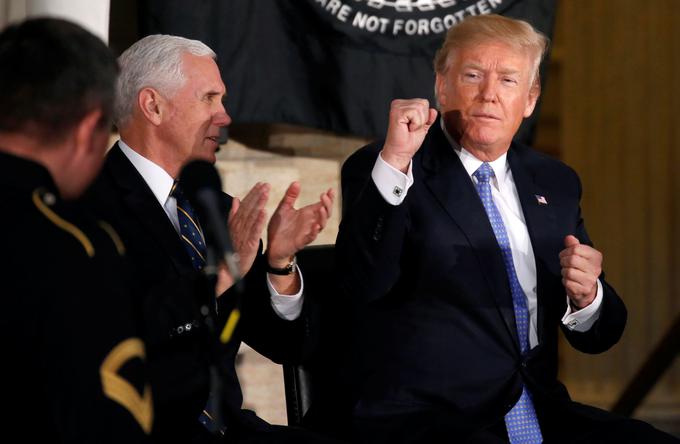 Ameriški predsednik Donald Trump podpira tudi rešitev spora v okviru dveh držav, a le ob dogovoru med Izraelom in Palestinci. | Foto: Reuters