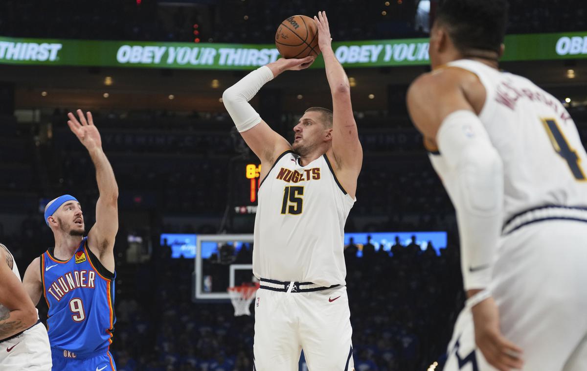 Denver Nuggets Nikola Jokić | Nikola Jokić je v prvem polčasu dosegel 17 točk. | Foto Guliverimage