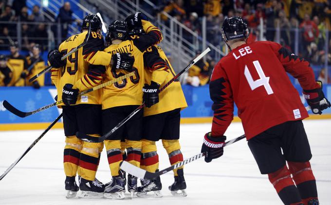 Nemci so v 15. minuti povedli proti Kanadi. | Foto: Reuters
