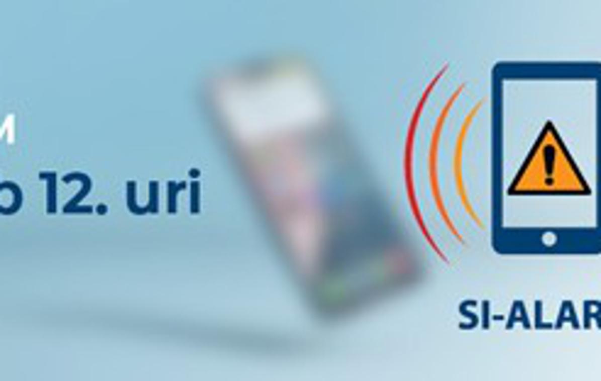 si-alarm | Namen testiranja je, da telekomunikacijski operaterji in uprava za zaščito in reševanje preverijo delovanje sistema pred njegovo polno uveljavitvijo. | Foto Ministrstvo za digitalno preobrazbo