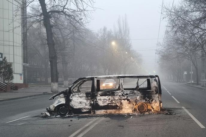 Kazahstan | Nasilni protesti, ki jih je spodbudila občutna rast cen goriva, so izbruhnili v začetku meseca.  | Foto Reuters