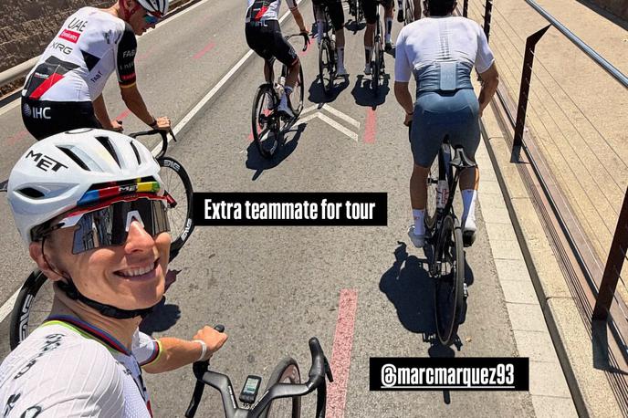 Tadej Pogačar Marc Márquez | Foto Instagram