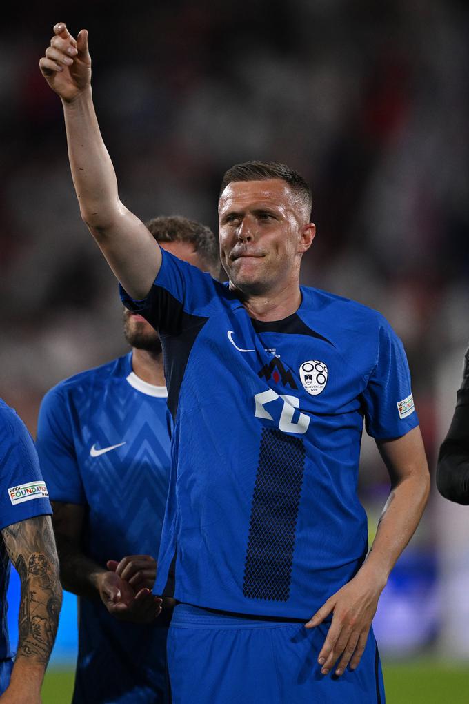 Josip Iličić je z nastopom proti trem levom postal najstarejši Slovenec, ki je zaigral na velikem nogometnem tekmovanju. | Foto: Guliverimage