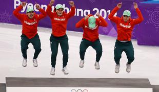 Madžarska štafeta z olimpijskim rekordom v hitrostnem drsanju do prve medalje za Madžarsko