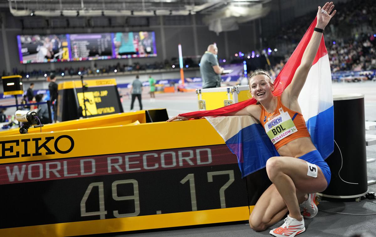 Femke Bol, Glasgow 2024 | Femke Bol je postavila nov svetovni rekord v teku na 400 m. | Foto Guliverimage